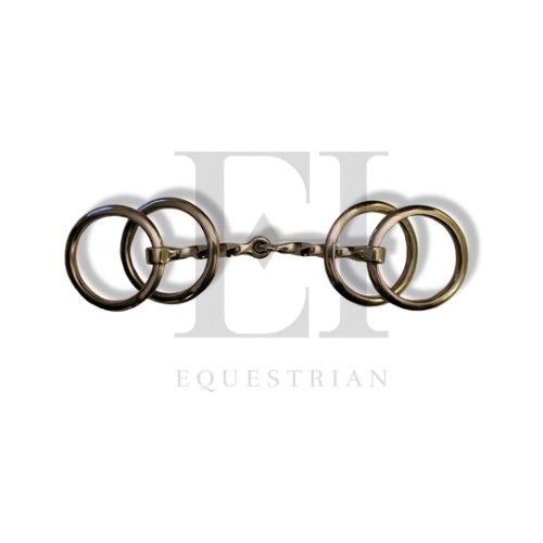 Double Ring Slow Twisted Loose Ring Snaffle (scourier)