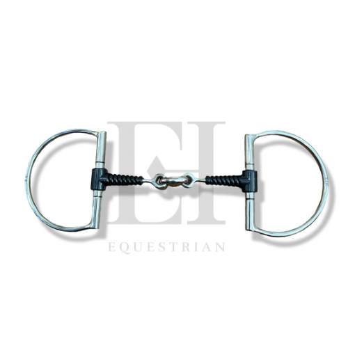 Thin Rubber Spiral French Link Big D Ring