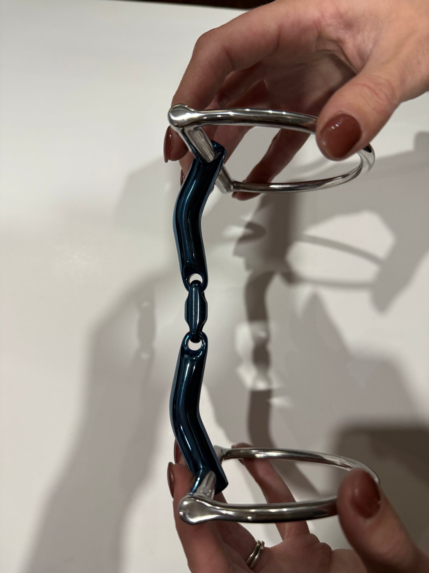 Sweet Iron French Link Contoured D Ring